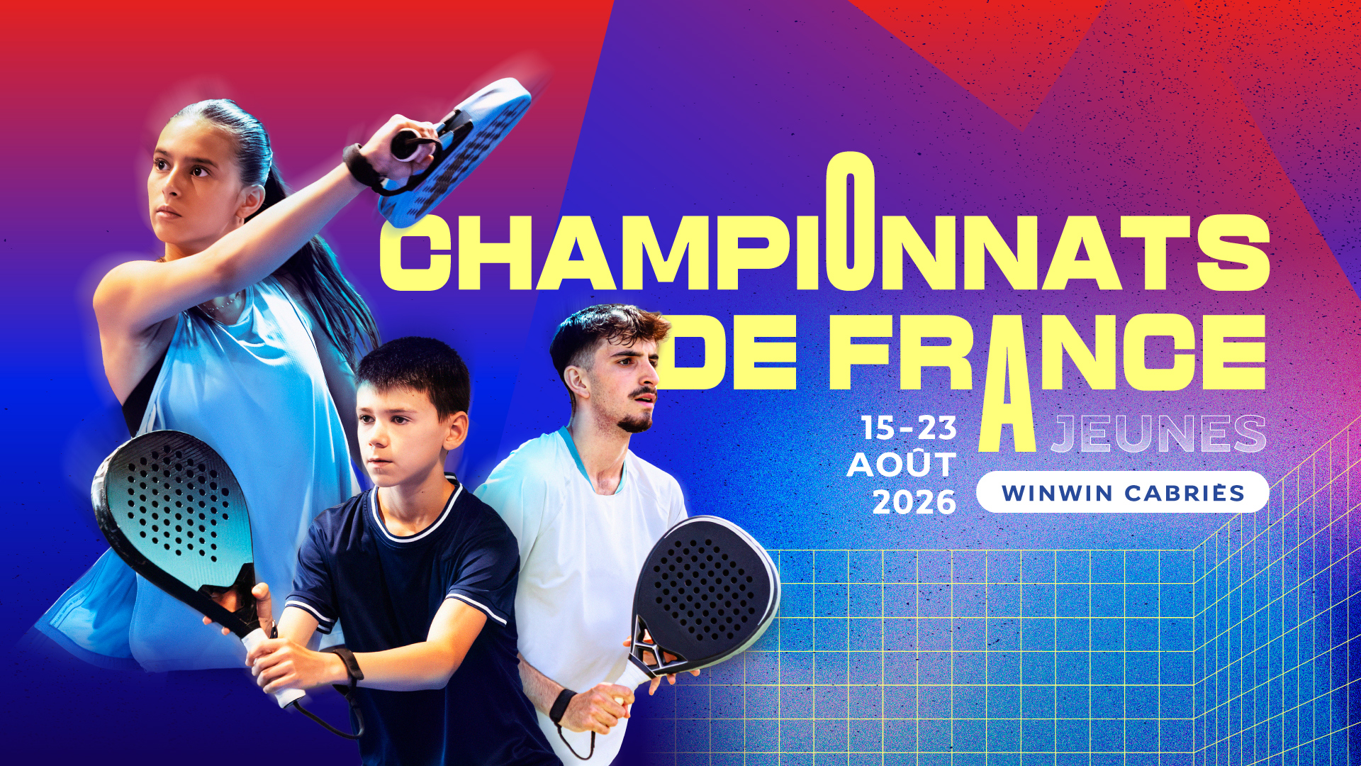 Championnats de France Jeunes de padel 2026 : neuf jours de compétition à Cabriès, des U12 aux U18