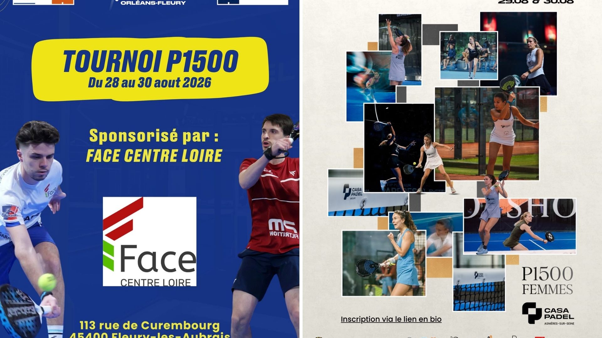 Où voir les demi-finales des P1500 4PADEL Orléans-Fleury et Casa Padel Dos ?