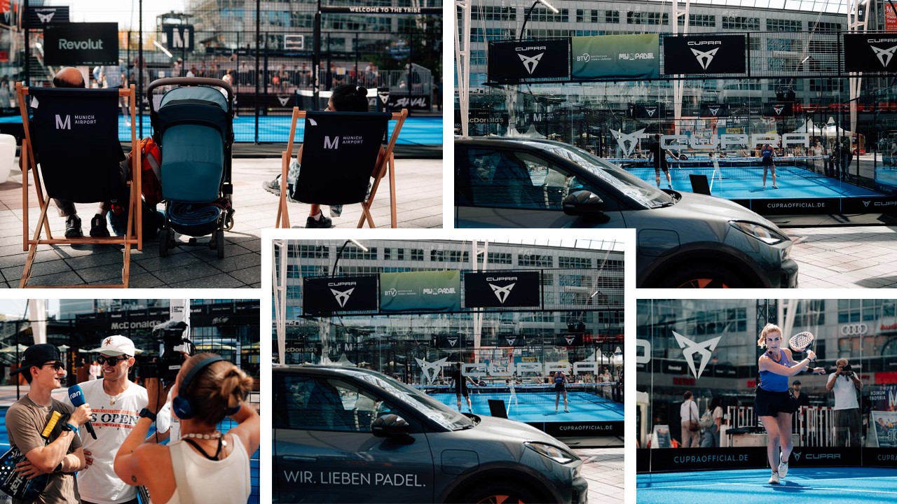 À Munich, le padel s’installe au cœur de l’aéroport : trois pistes et déjà 5 000 visiteurs