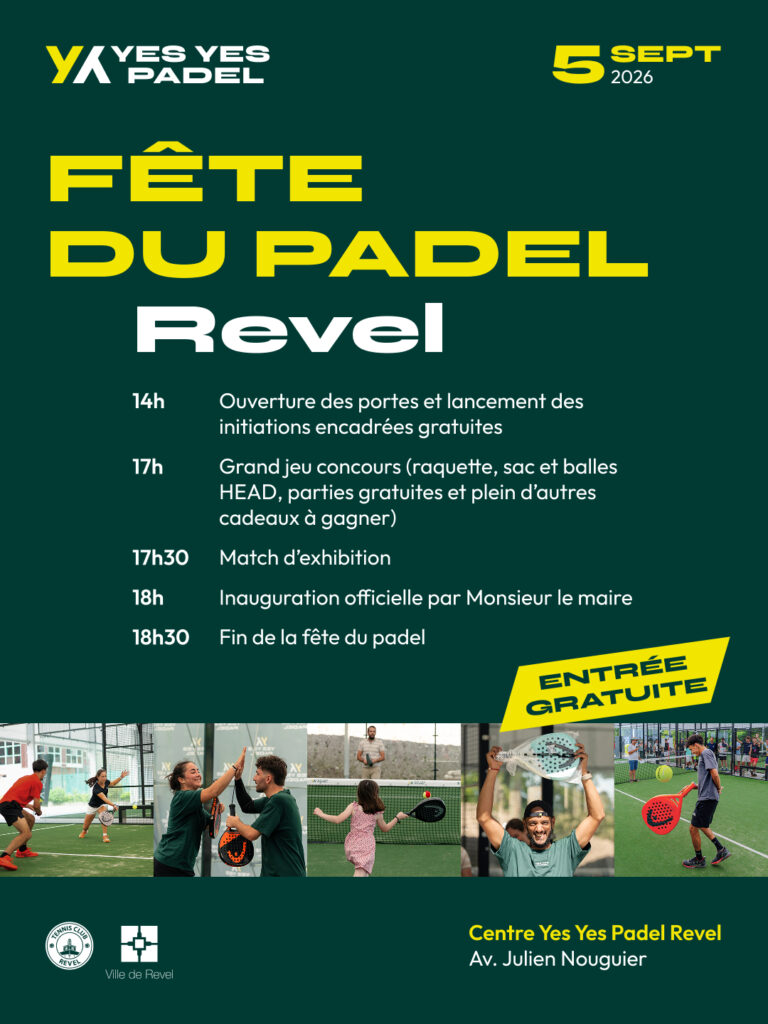 Yes Yes Padel inaugure ses nouvelles pistes à Revel et donne rendez-vous au public pour une grande Fête du padel