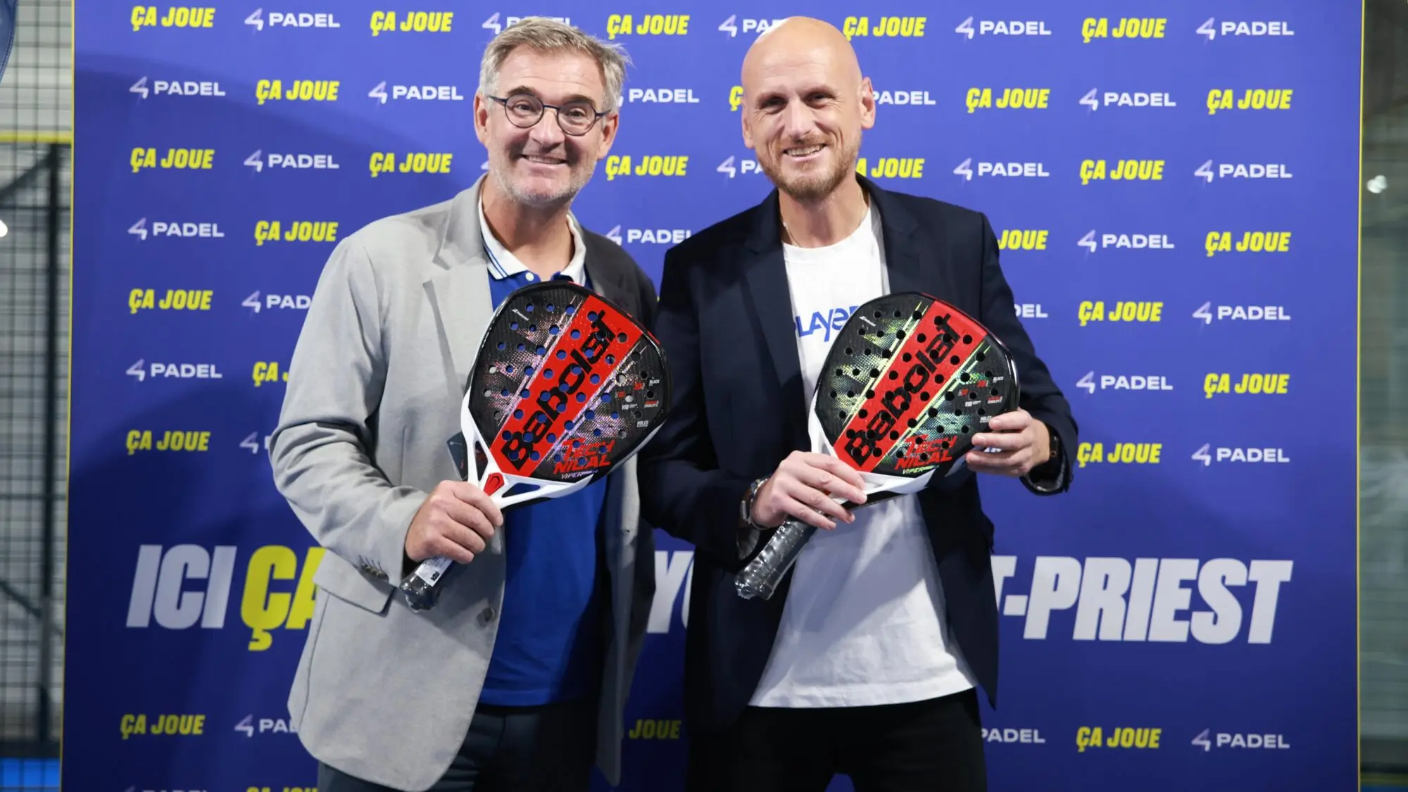 4PADEL et Babolat prolongent leur partenariat pour quatre années supplémentaires Eric babolat joseph vieville