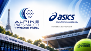 ASICS devient partenaire officiel de l’Alpine Paris Major Premier Padel 2026
