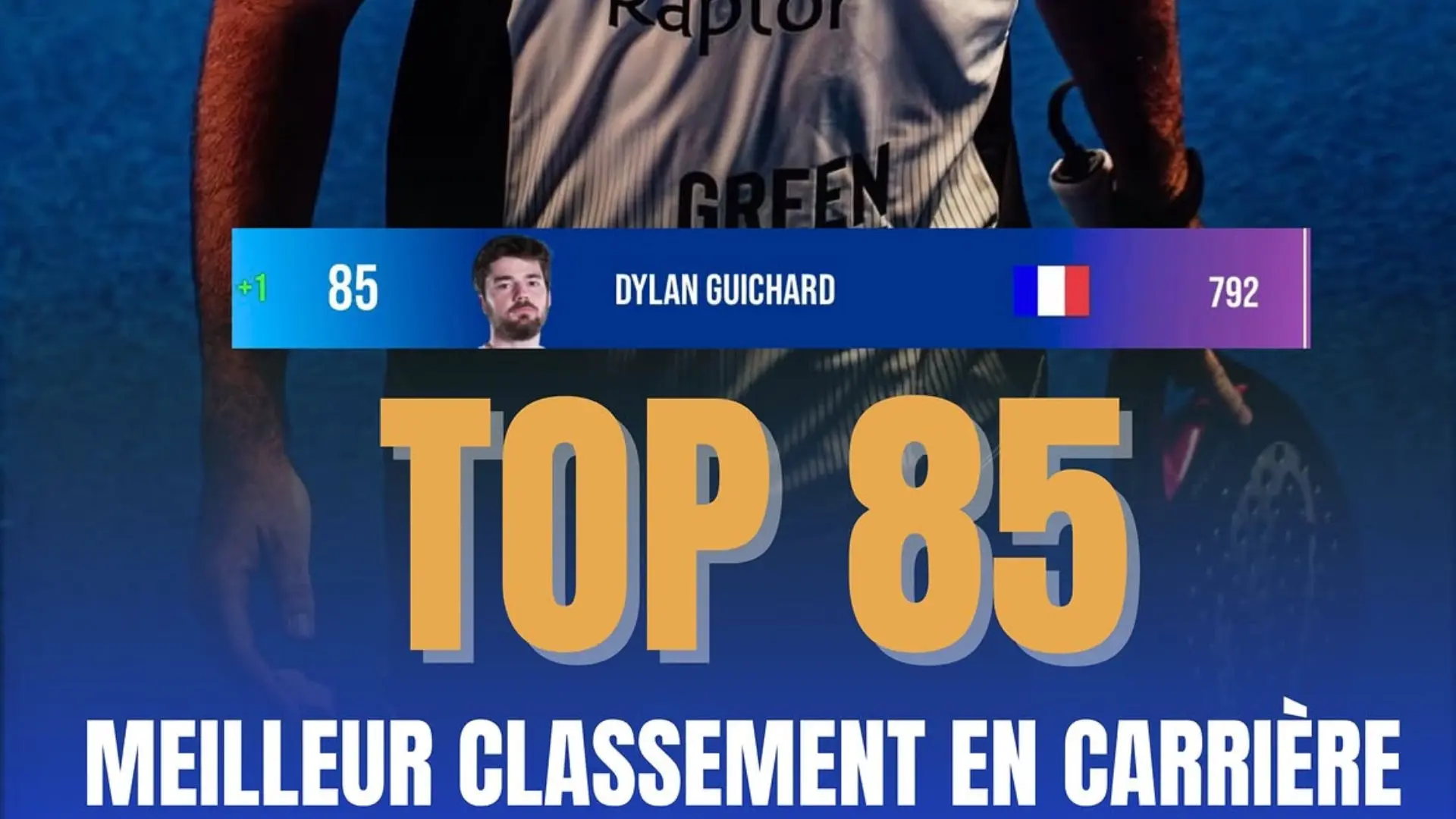 Classement FIP : Guichard et Fonteny atteignent leur meilleur ranking en carrière