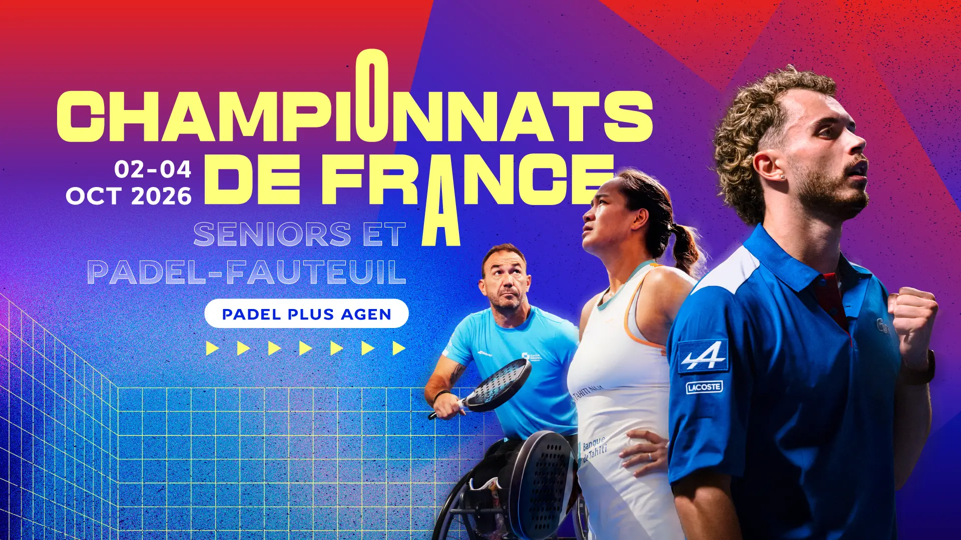 Championnats de France 2026 : 72 paires pour trois titres nationaux à Agen
