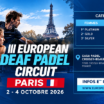 European Deaf Padel Circuit : 200 joueurs de 21 pays attendus à Paris | Padel Magazine European Deaf Padel Circuit : 200 joueurs de 21 pays attendus à Paris