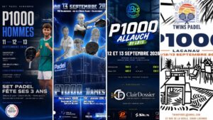 Où voir les P1000 TSB Valenciennes, Set Padel Narbonne Allauch LB13 et Twins Padel Lacanau ?