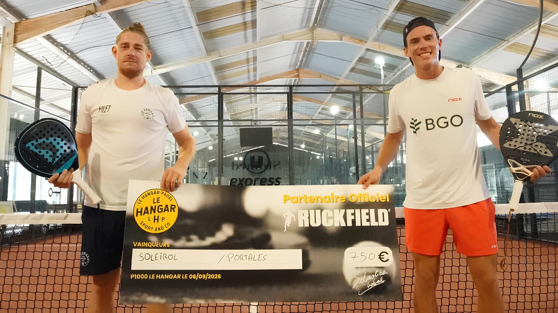 P1000 Le Hangar Portales et Soleirol créent la sensation et font tomber la TS1 en finale au bout du suspense | Padel Magazine P1000 Le Hangar : Portales et Soleirol créent la sensation et font tomber la TS1 en finale au bout du suspense