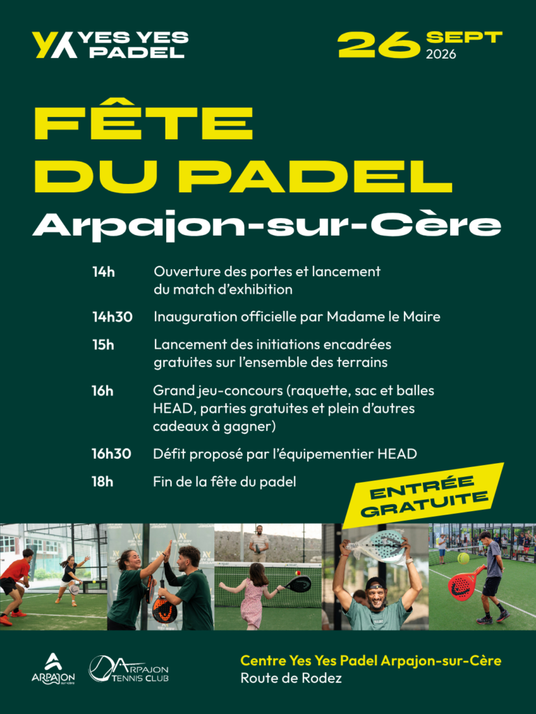 Arpajon-sur-Cère accueille deux nouvelles pistes de padel : ouverture le 25 septembre