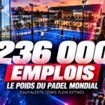 Le padel soutient près de 236 000 emplois dans le monde : une industrie en pleine croissance | Padel Magazine Le padel soutient près de 236 000 emplois dans le monde : une industrie en pleine croissance