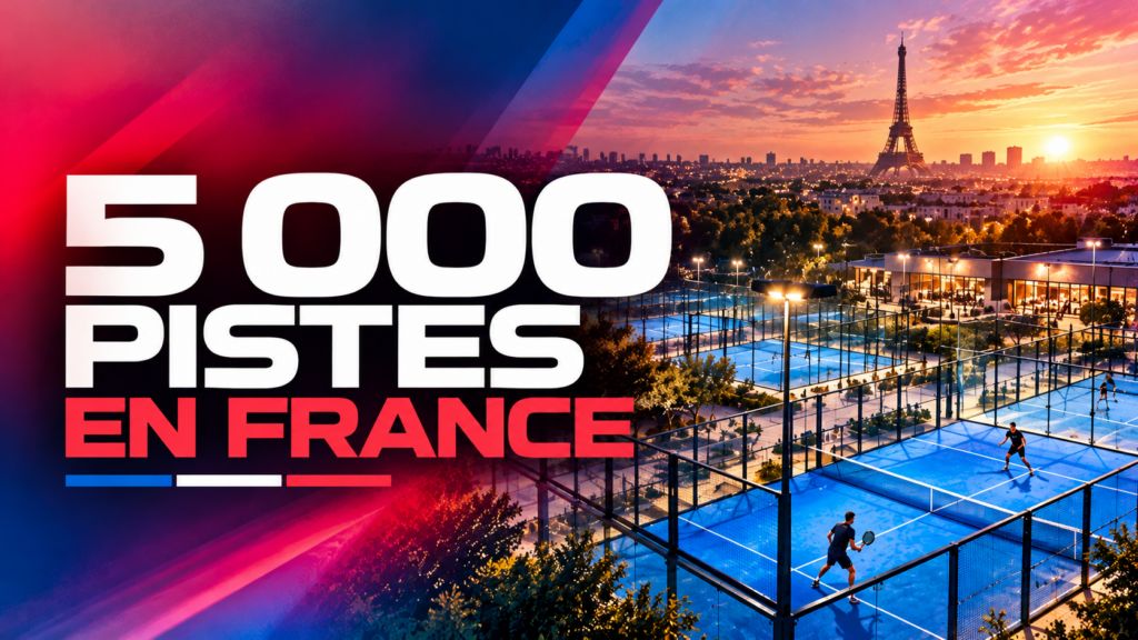 La France dépasse les 5 000 pistes de padel en 2026 : près de 900 nouvelles pistes