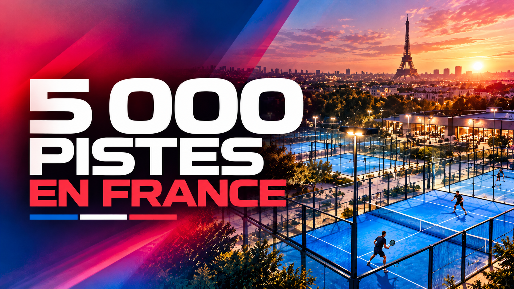 La France dépasse les 5 000 pistes de padel en 2026 : près de 900 nouvelles pistes