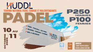 Padel sourds et malentendants : 29 équipes attendues en marge du P1000 HUDDL Aizenay