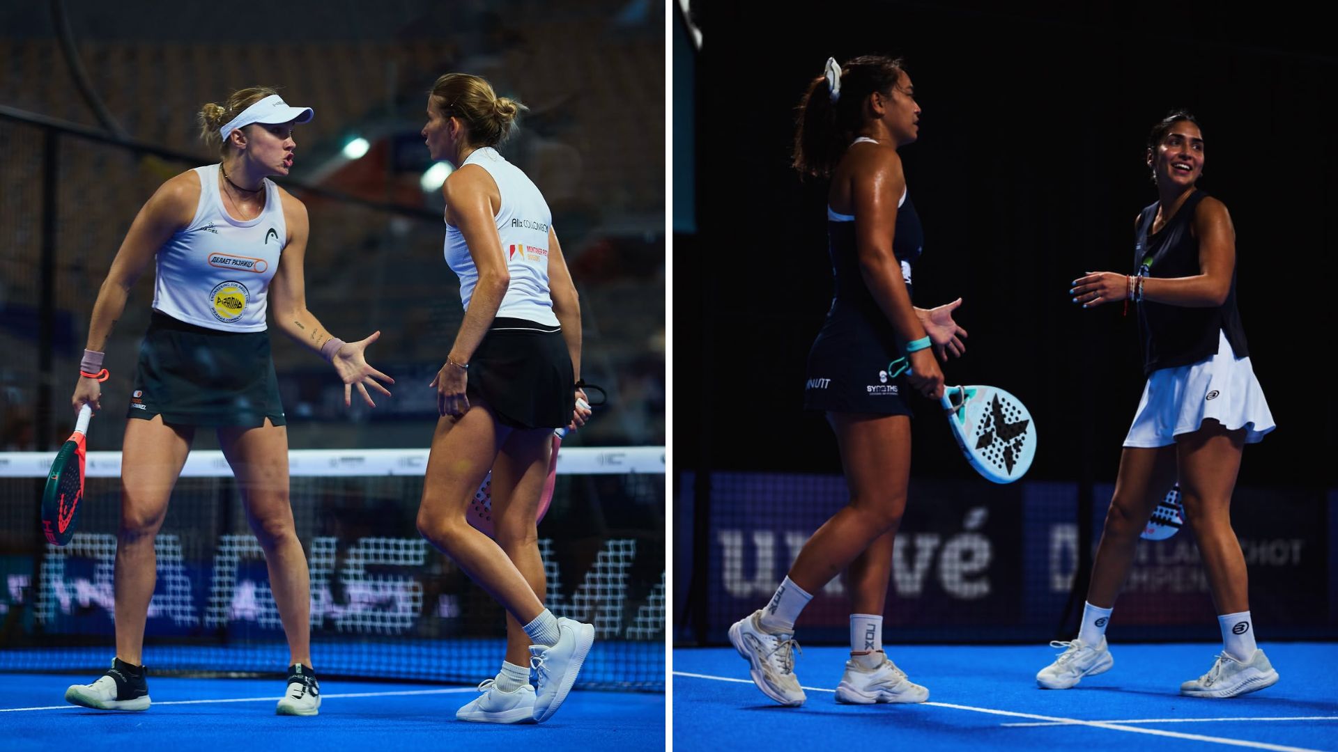 Collombon / Sharifova retrouvent Salazar / Osoro au 1er tour du Milan P1, Godallier / Valenzuela face à une paire inédite