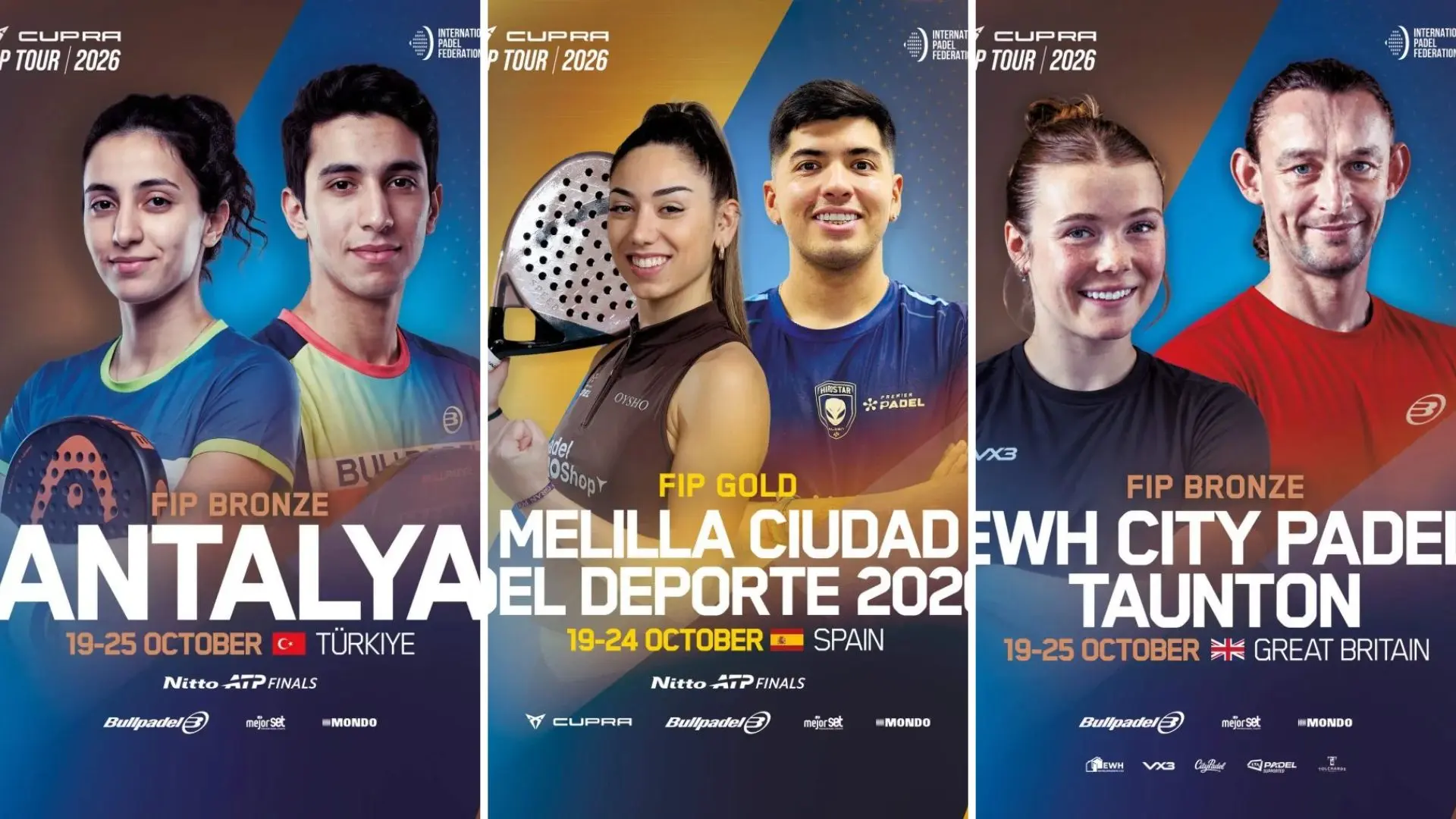 FIP Tour : direction le FIP Gold Melilla et les FIP Bronze Taunton et Antalya pour les Français