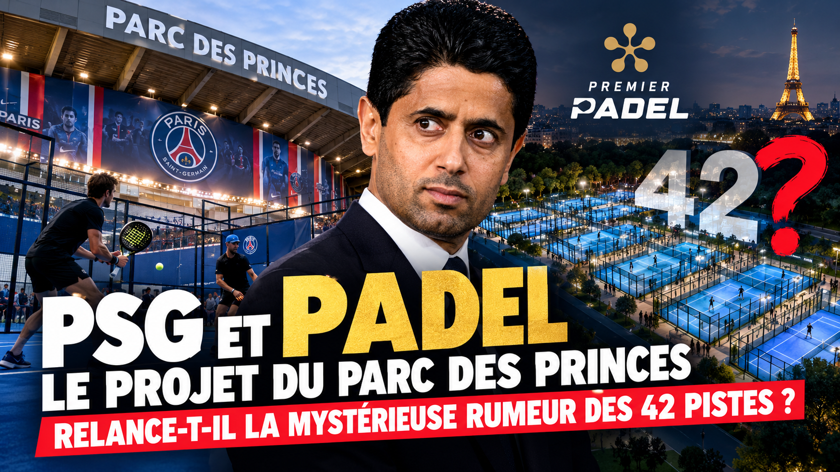 PSG et padel : le projet du Parc des Princes relance-t-il la mystérieuse rumeur des 42 pistes ?