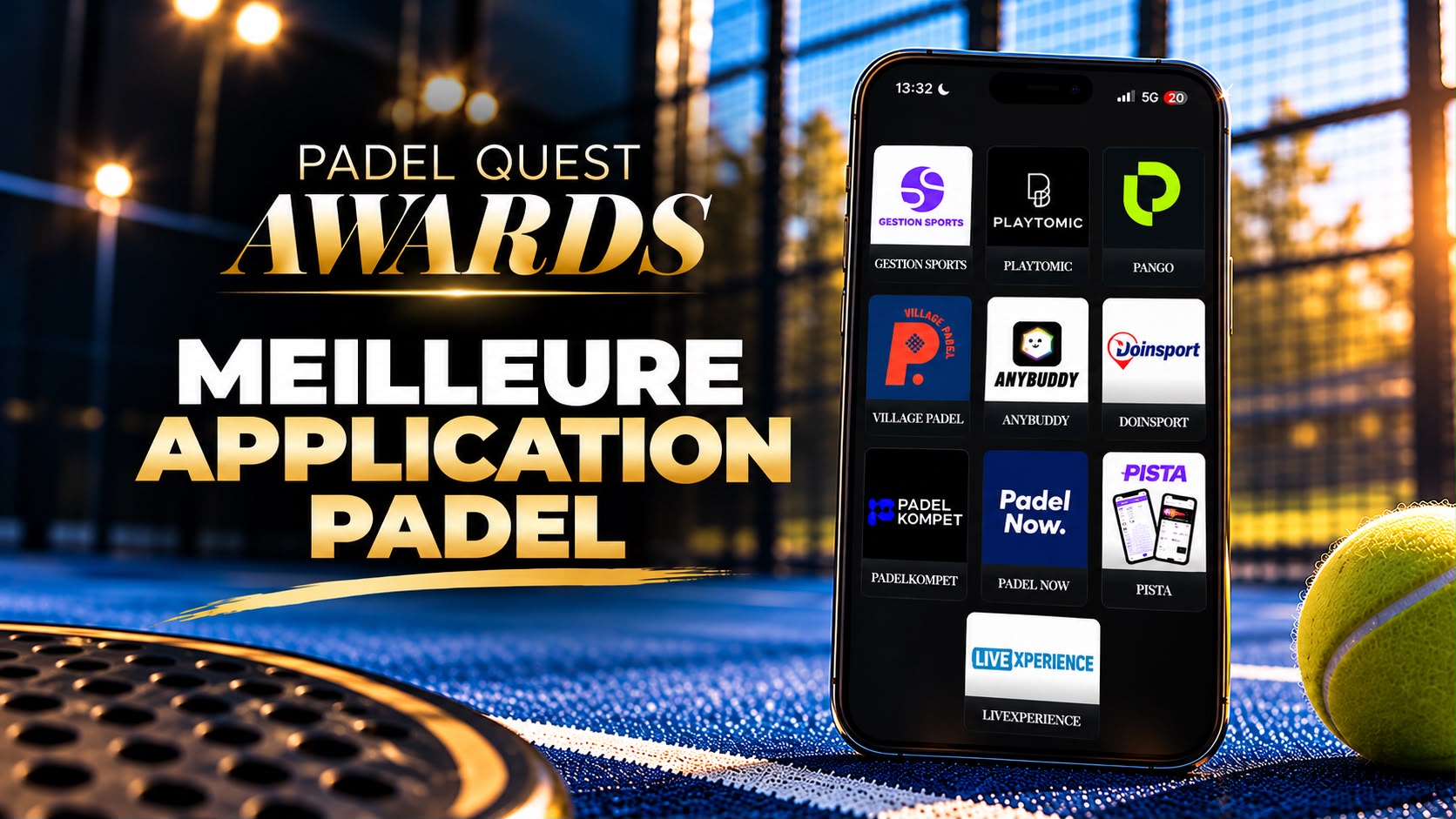 Padel Quest Awards : quelle est la meilleure application de padel en France ? Les votes ouvrent à 18h