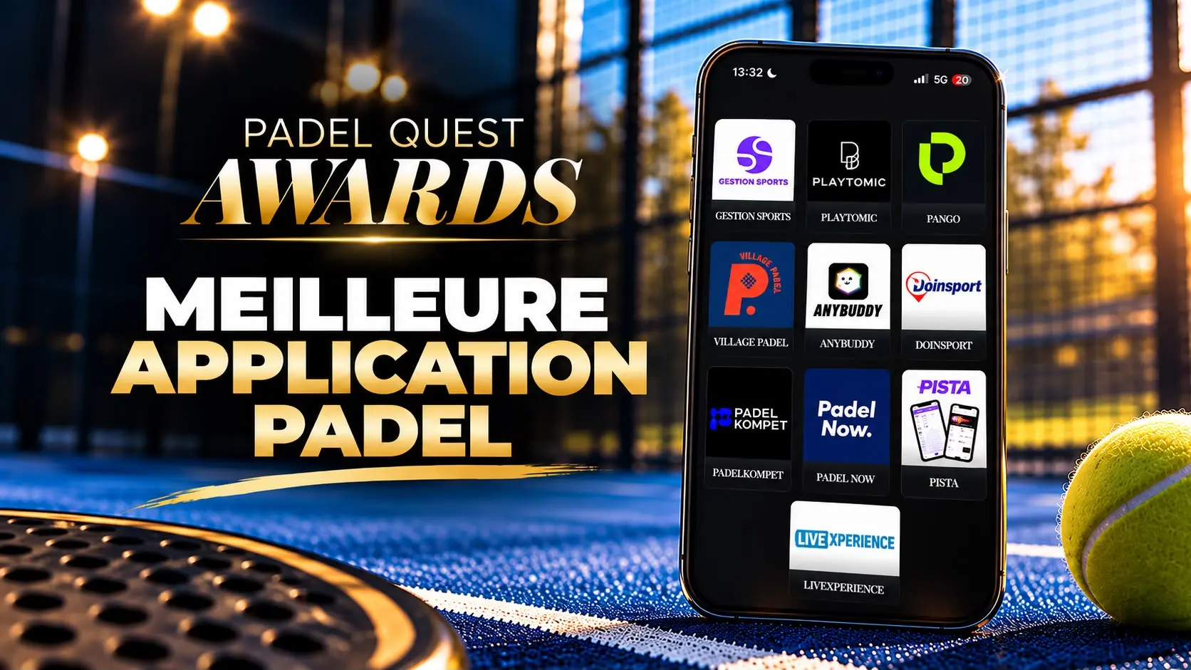 Padel Quest Awards : quelle est la meilleure application de padel en France ? Les votes ouvrent à 18h