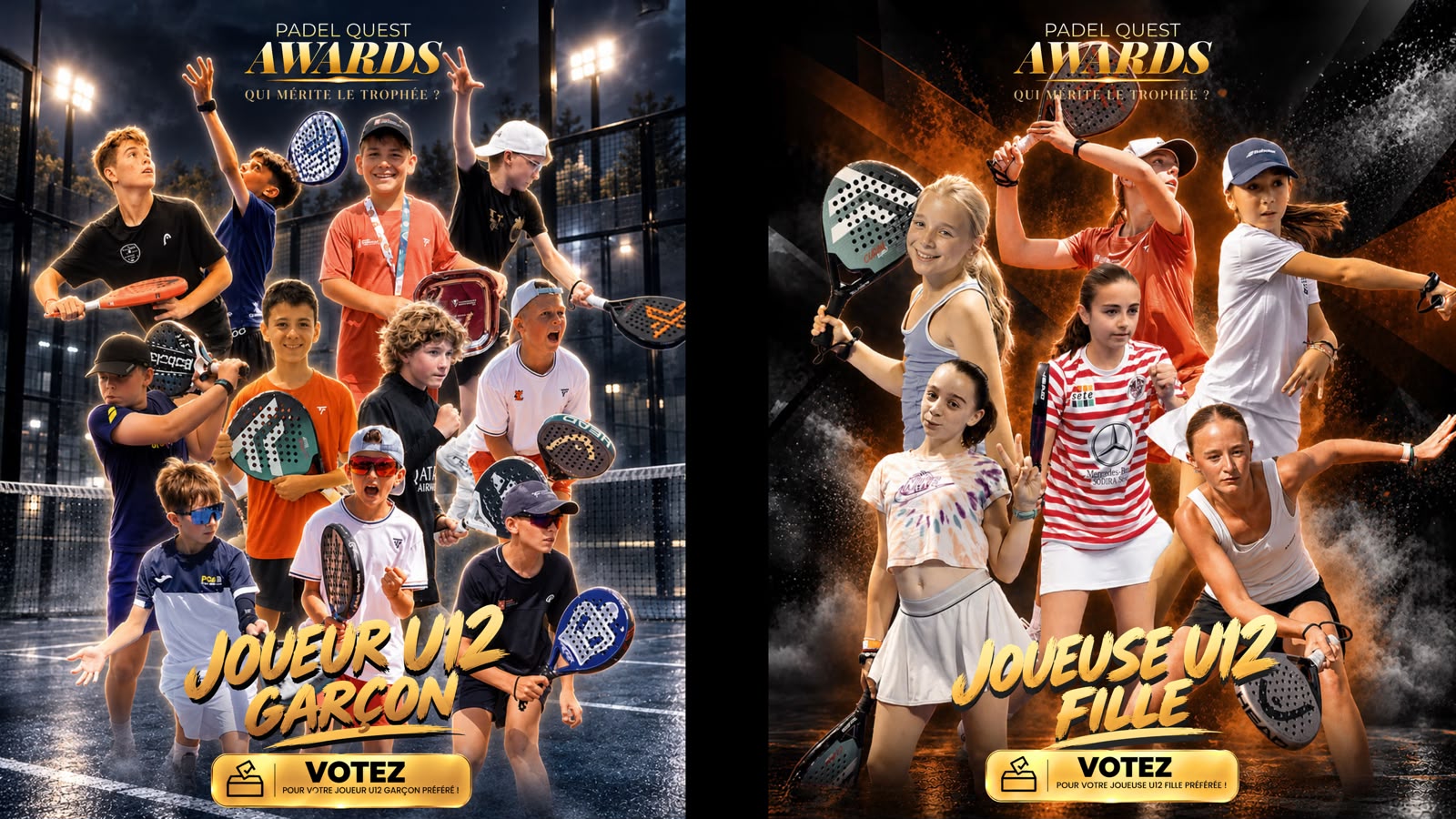 Padel Quest Awards 2026 : les jeunes talents U12 à l’honneur, déjà 16 000 votes enregistrés