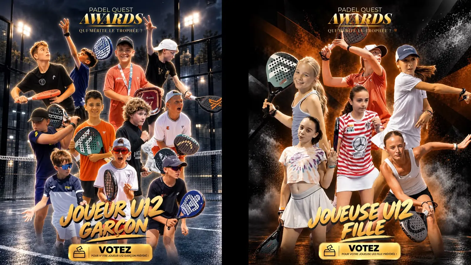 Padel Quest Awards 2026 : les jeunes talents U12 à l’honneur, déjà 16 000 votes enregistrés