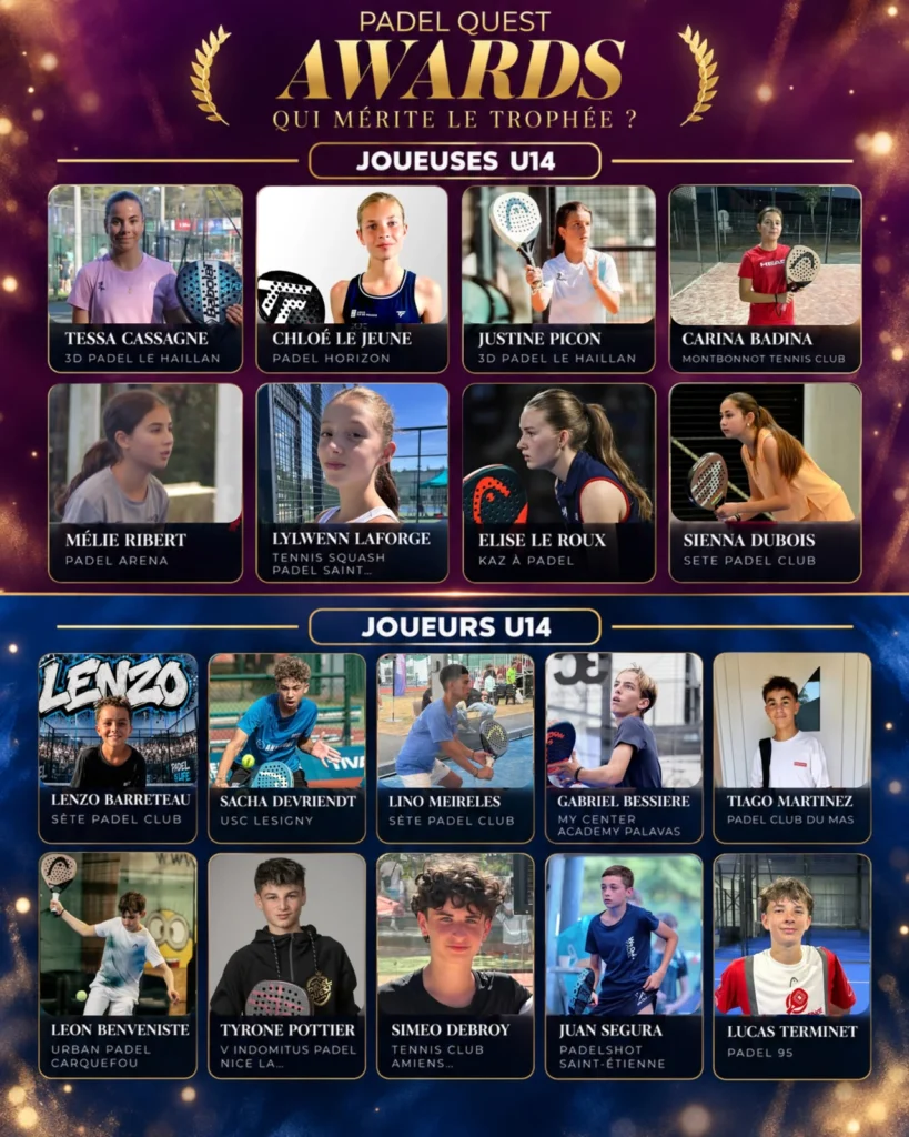 Padel Premi Quest: i giocatori U14 sotto i riflettori, con oltre 37.000 voti già raccolti!