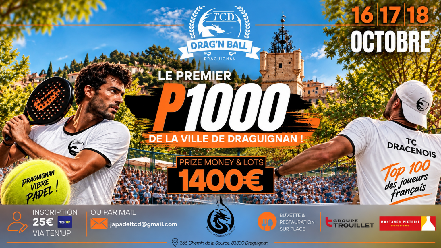 P1000 Drag'N Ball Draguignan – Results / Live / Schedule | Padel Magazine