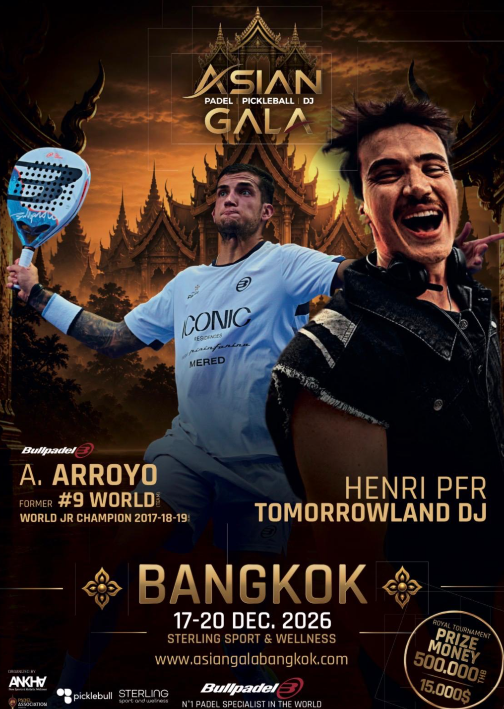 Lancement officiel du premier Asian Gala à Bangkok : padel, pickleball et DJ de Tomorrowland au programme