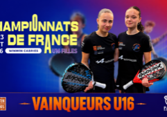Augustine Charpentier / Zia Debroy championnes de France U16 2026 après un vrai combat face à Louise Clorennec-Beuzit / Alice Rolland
