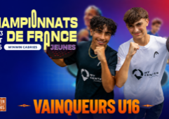Championnats de France U16 : Perrot / Huard de La Marre survivent à une balle de match et décrochent le titre